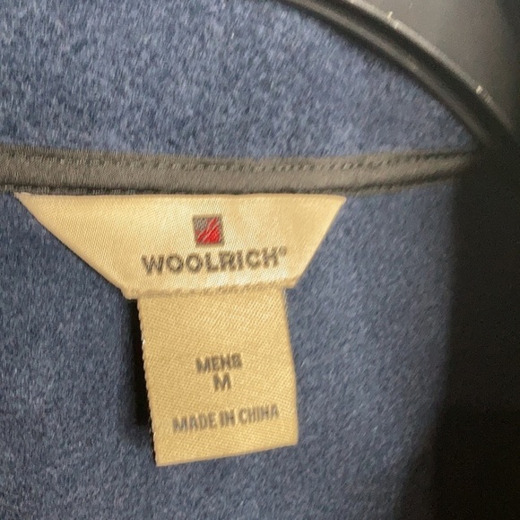 Woolrich fleece jacket navy blue size medium - Picture 3 of 6